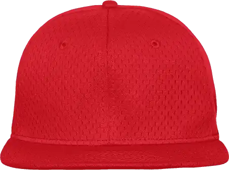 Decky 1128 Mesh Jersey Flat Bill Snapback Cap Red / one Size Fits Most