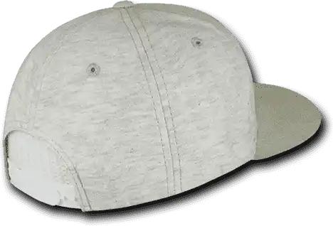 Decky 1131 Heather Jersey Knit Snapback Cap - Cream - Ivory / one Size Fits Most
