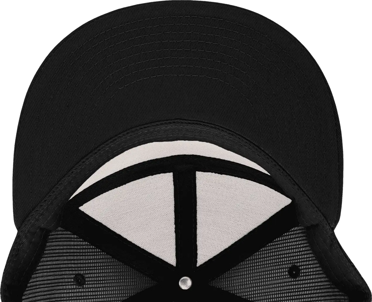 Decky 1133 7 Panel Trucker Cap - Black - one Size Fits Most