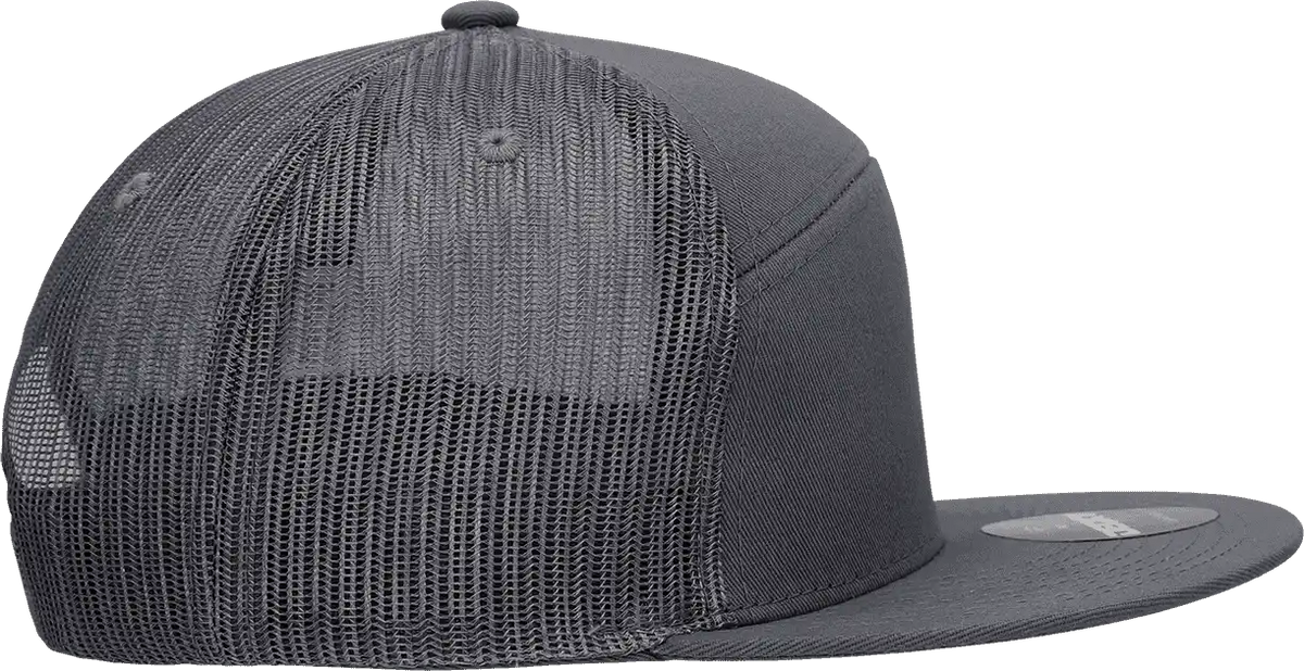 Decky 1133 7 Panel Trucker Cap Charcoal Dark Gray / one Size Fits Most