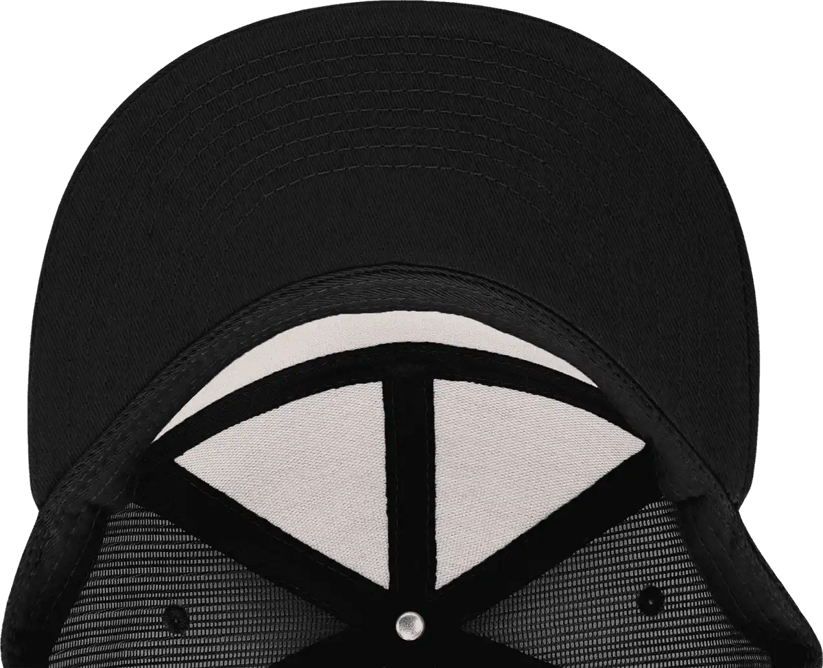 Decky 1133 7 Panel Trucker Cap Charcoal White Black Dark Gray / one Size Fits Most