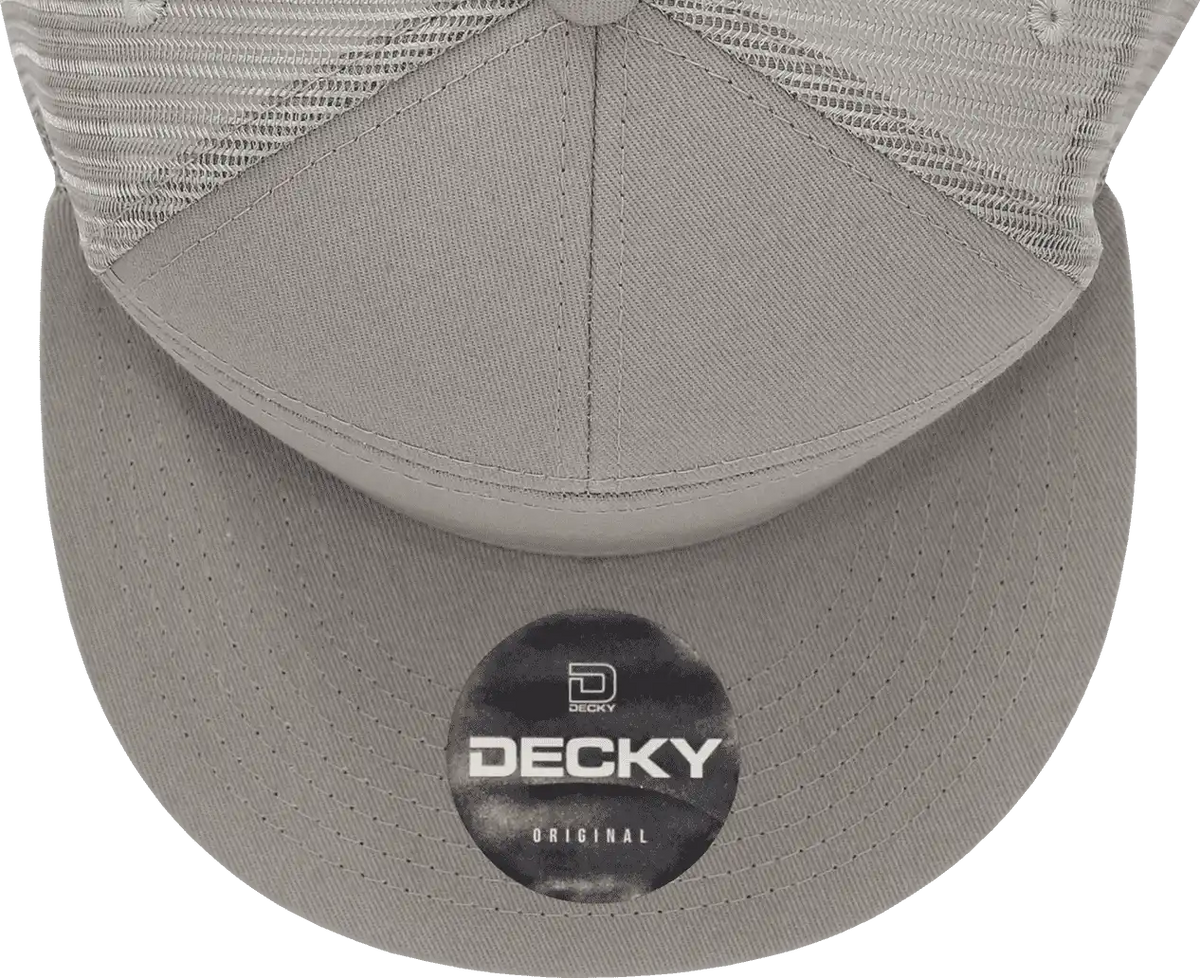 Decky 1133 7 Panel Trucker Cap - Gray - one Size Fits Most