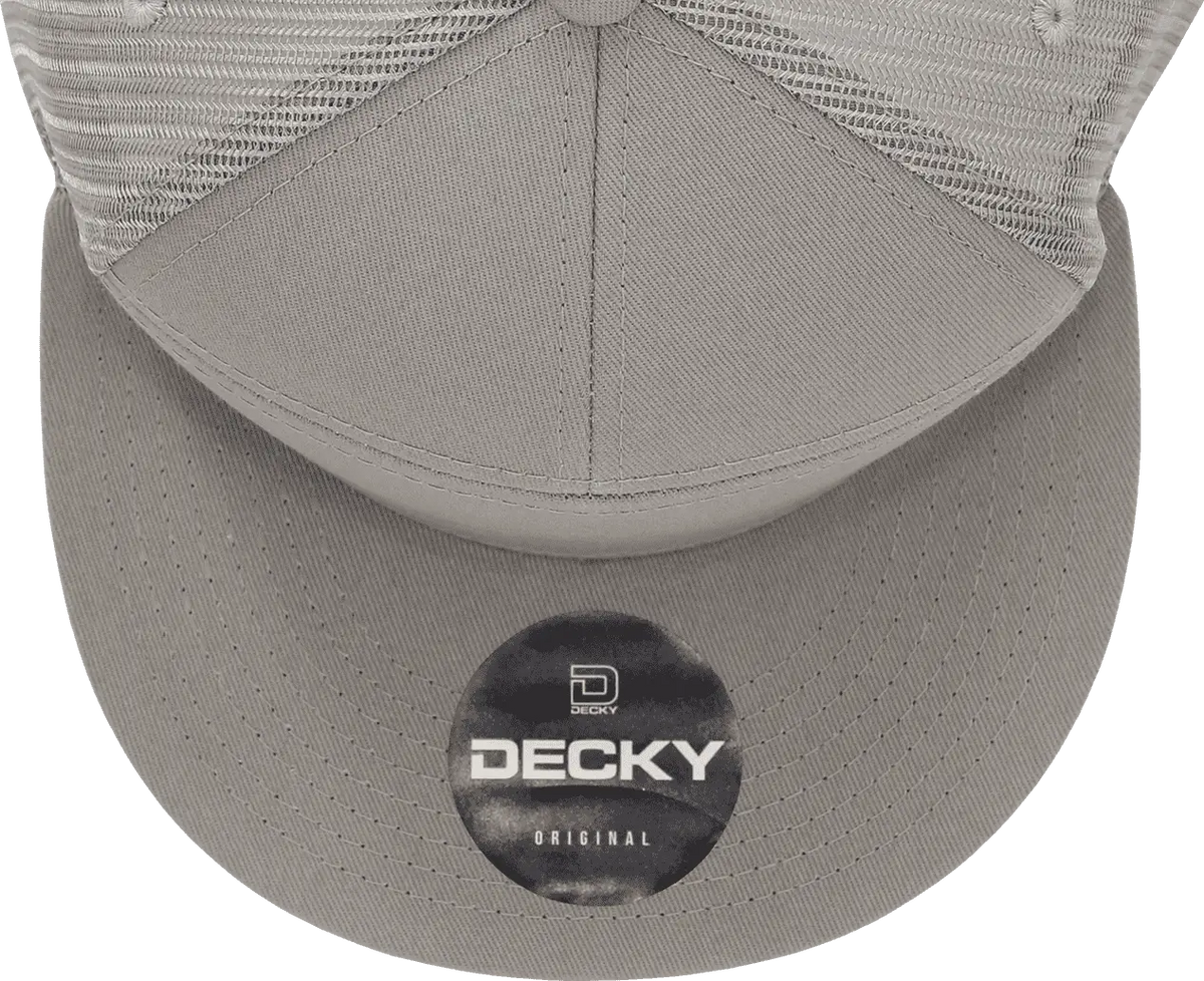 Decky 1133 7 Panel Trucker Cap - Gray - one Size Fits Most