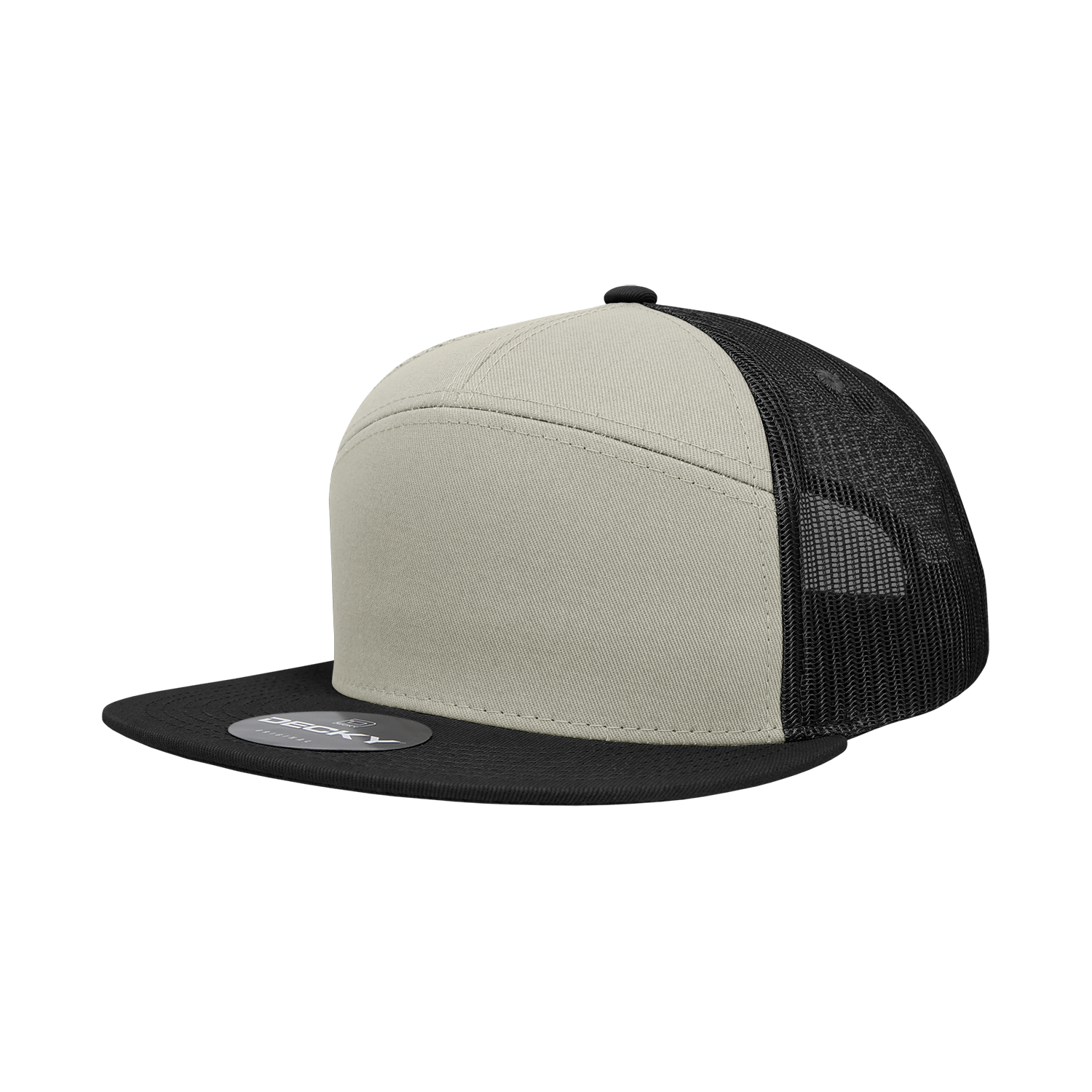 Decky 1133 7 Panel Trucker Cap - Loden Black