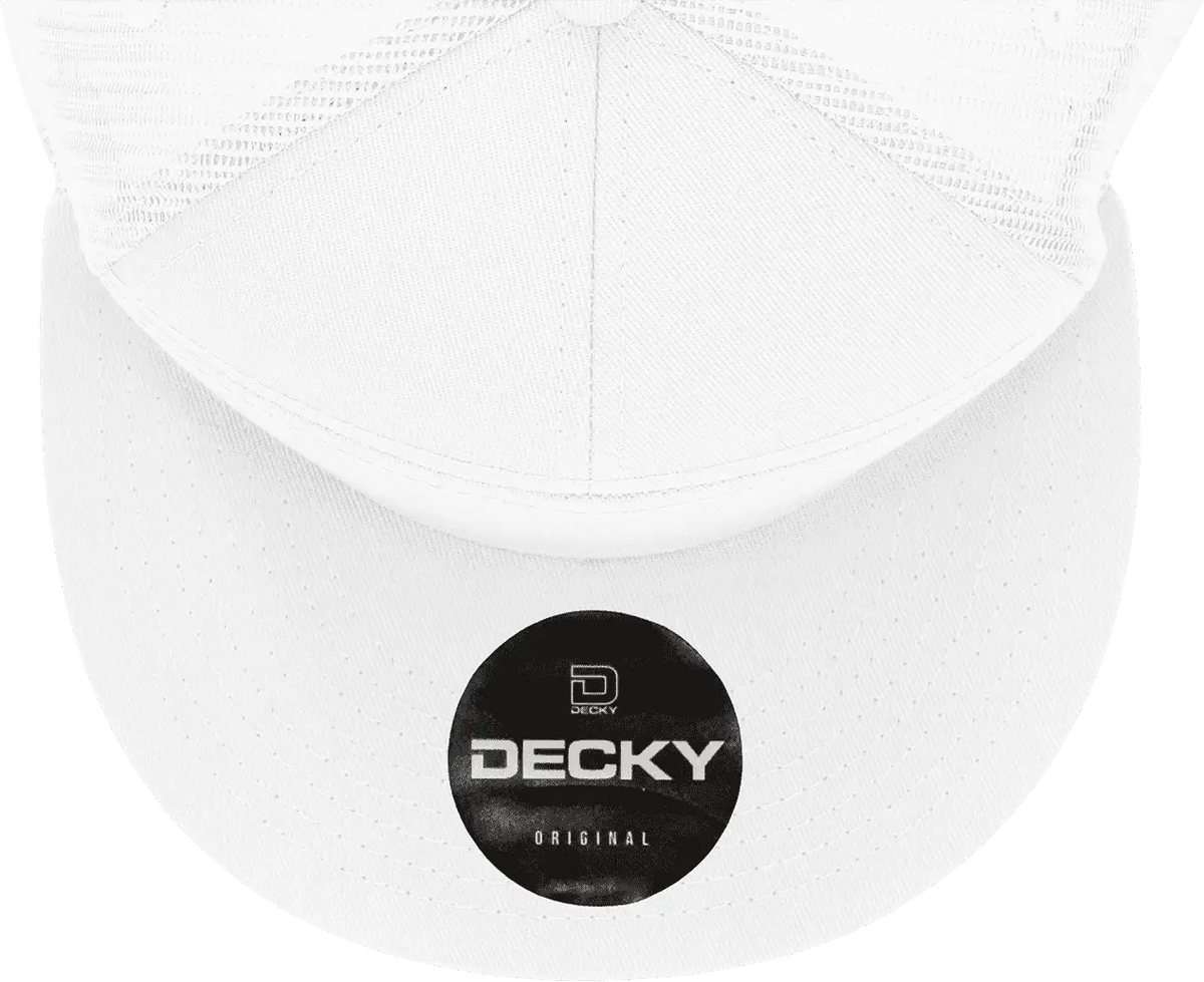 Decky 1133 7 Panel Trucker Cap - White - one Size Fits Most