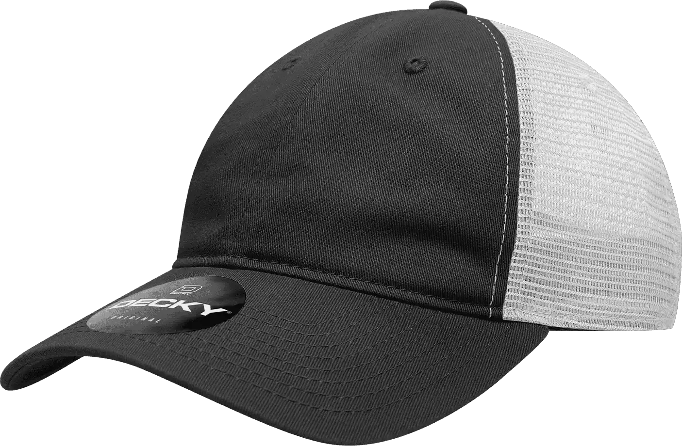 Decky 120 Relaxed Trucker Cap - Black White - one Size Fits Most
