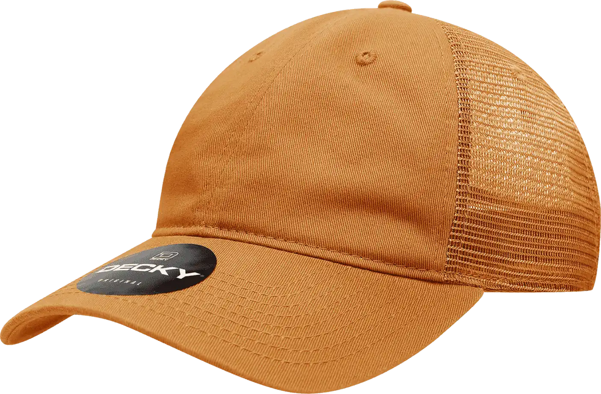 Decky 120 Relaxed Trucker Cap - Burnt Orange - one Size Fits Most