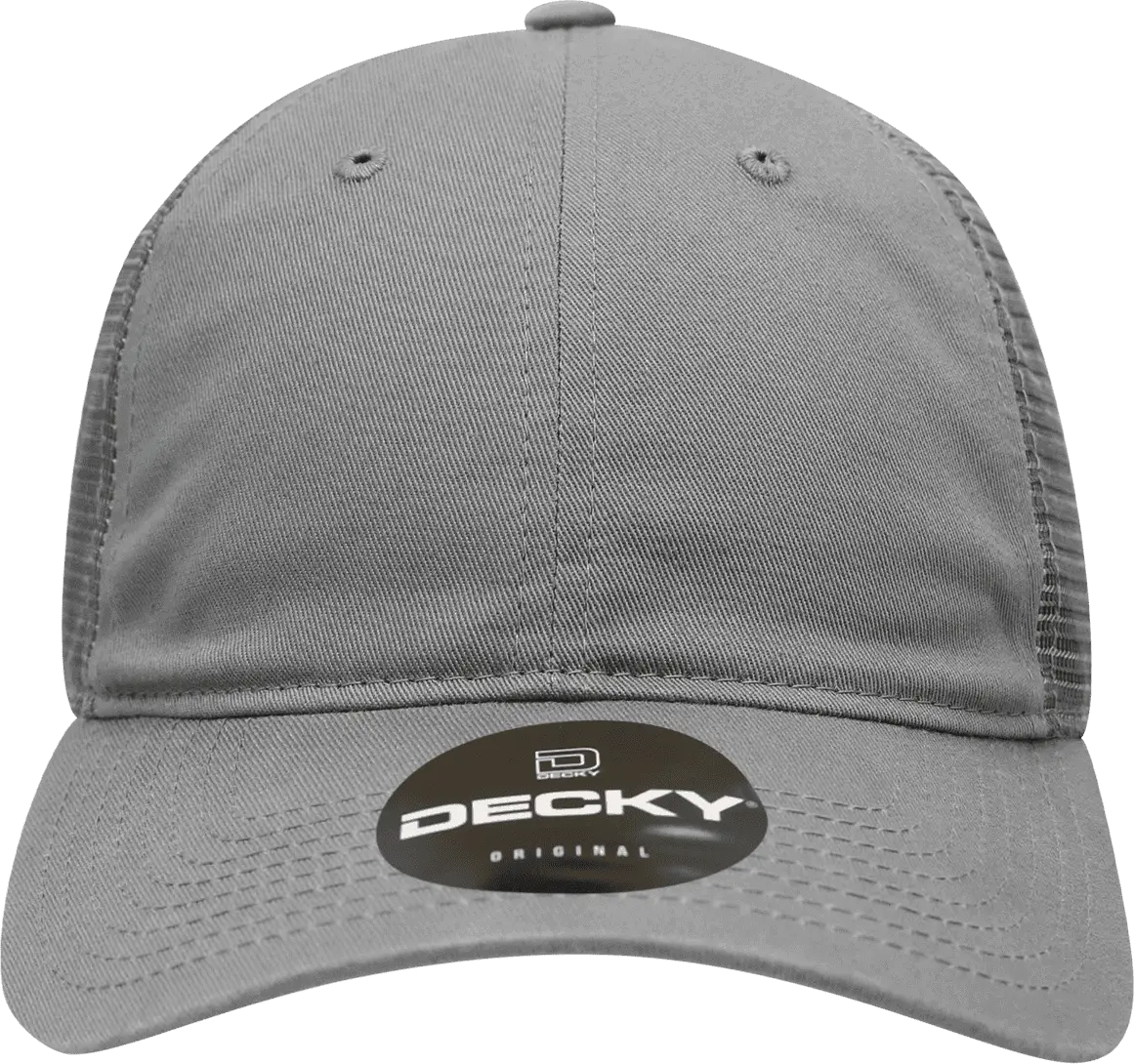 Decky 120 Relaxed Trucker Cap - Charcoal - Dark Gray / one Size Fits Most