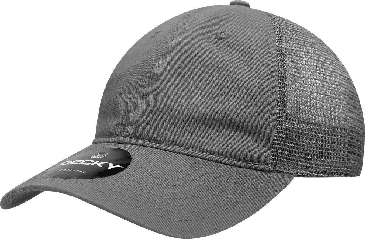 Decky 120 Relaxed Trucker Cap - Charcoal