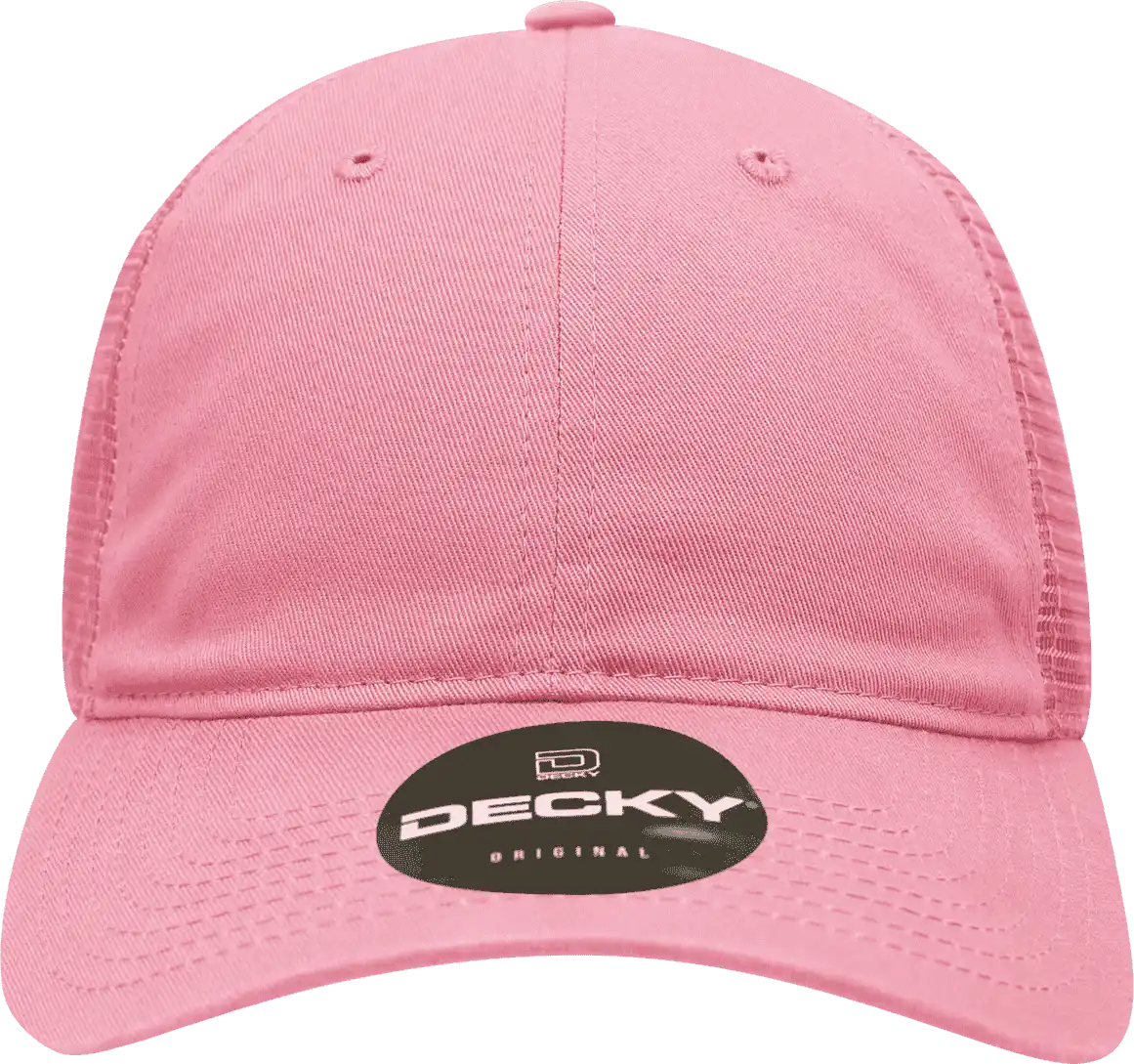 Decky 120 Relaxed Trucker Cap - Dark Pink - one Size Fits Most