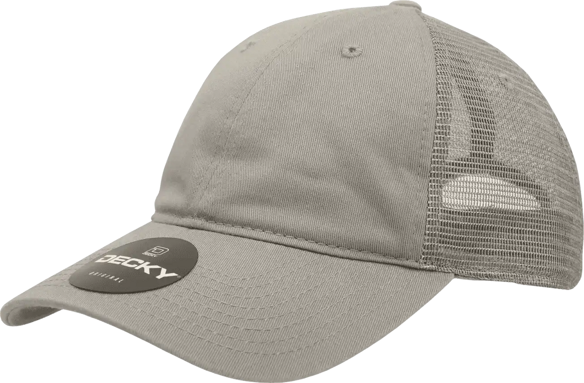 Decky 120 Relaxed Trucker Cap - Gray - one Size Fits Most