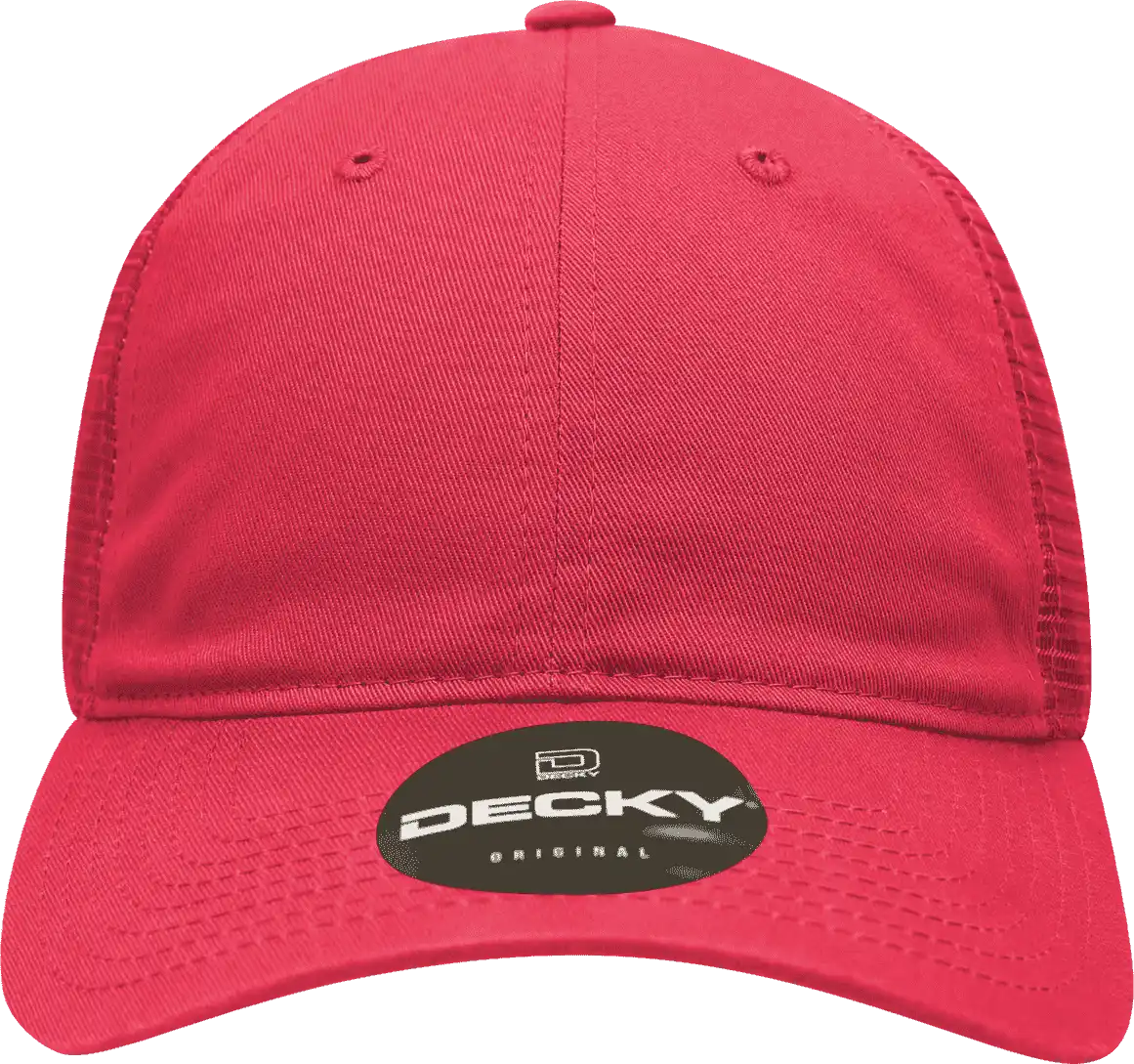 Decky 120 Relaxed Trucker Cap - Hot Pink - one Size Fits Most
