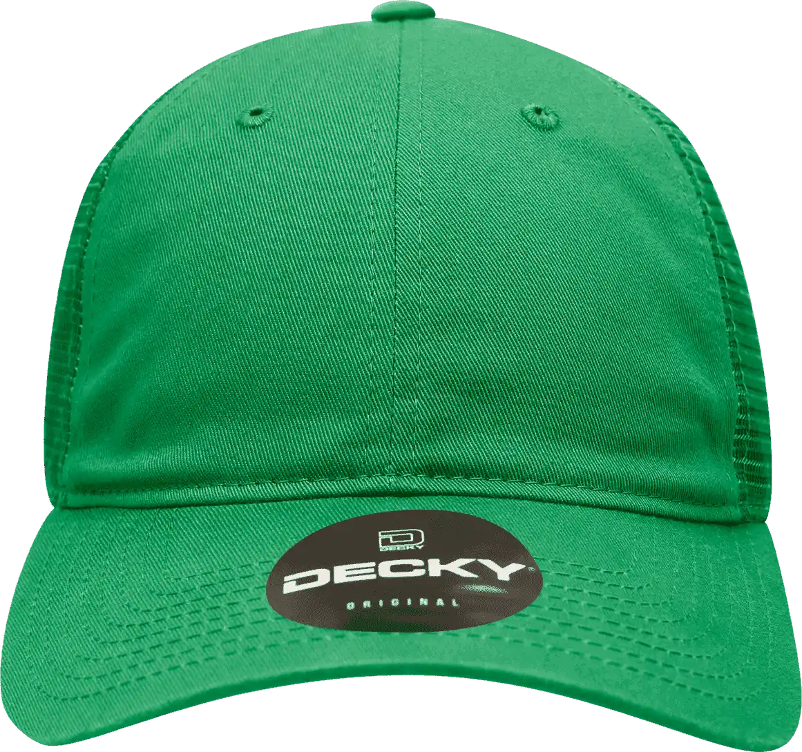 Decky 120 Relaxed Trucker Cap - Kelly - one Size Fits Most