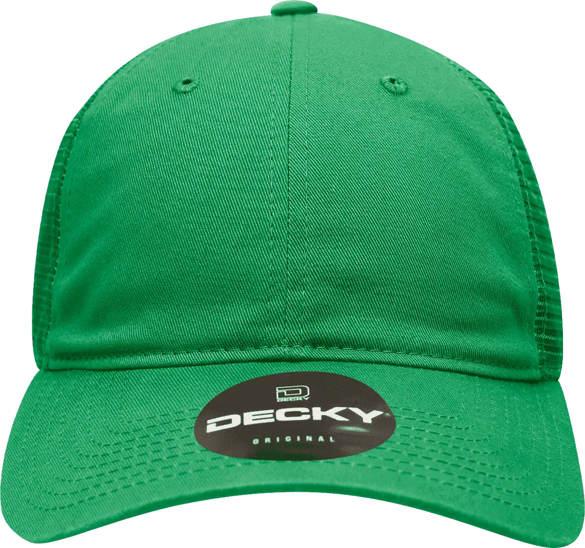 Decky 120 Relaxed Trucker Cap - Kelly - one Size Fits Most