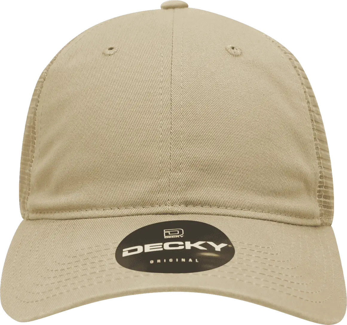 Decky 120 Relaxed Trucker Cap - Khaki