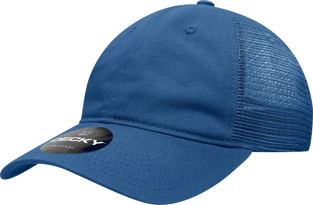 Decky 120 Relaxed Trucker Cap - Royal - one Size Fits Most