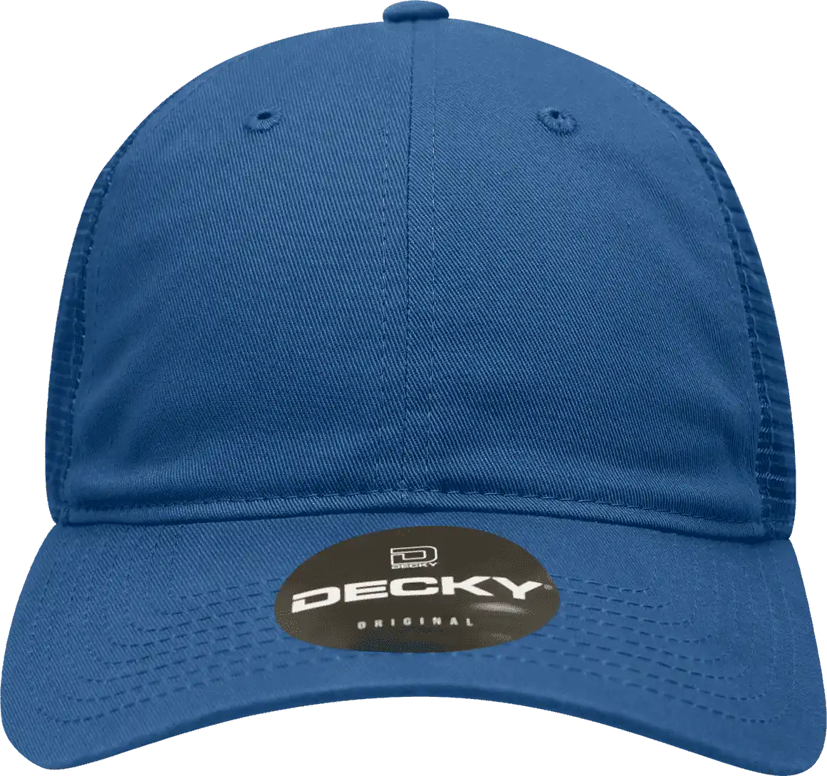 Decky 120 Relaxed Trucker Cap - Royal - one Size Fits Most