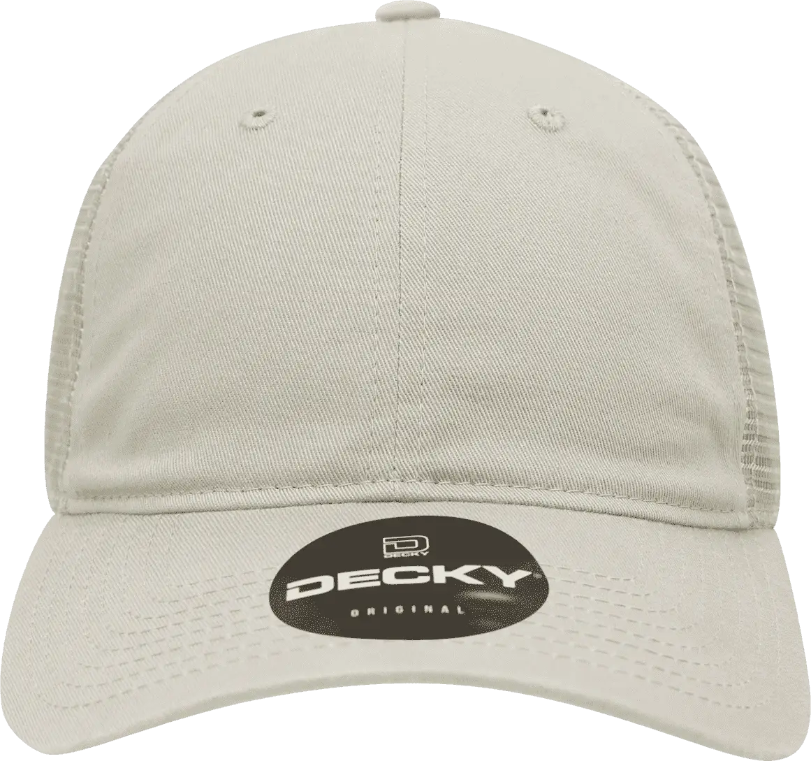 Decky 120 Relaxed Trucker Cap - Stone