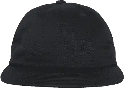 Decky 200 Relaxed Flat Bill Cotton Cap - Black - one Size Fits Most