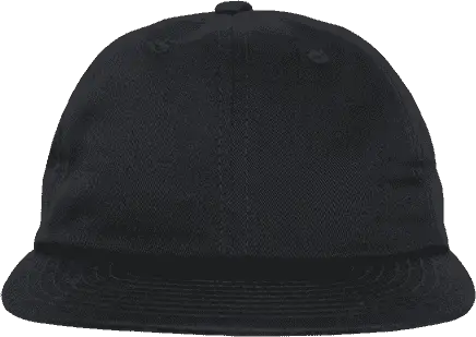 Decky 200 Relaxed Flat Bill Cotton Cap - Black - one Size Fits Most