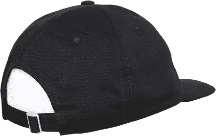 Decky 200 Relaxed Flat Bill Cotton Cap - Black - one Size Fits Most