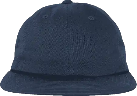 Decky 200 Relaxed Flat Bill Cotton Cap - Navy - one Size Fits Most