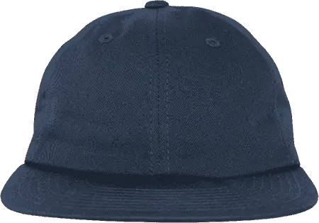 Decky 200 Relaxed Flat Bill Cotton Cap - Navy - one Size Fits Most