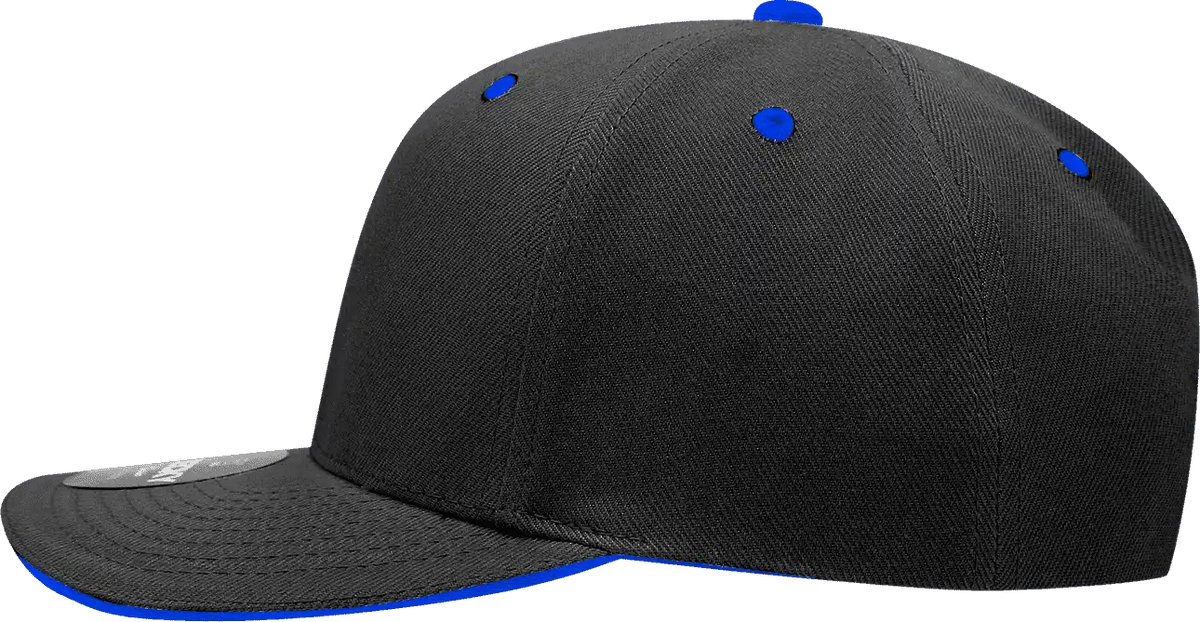 Decky 2003 Sandwich Visor Baseball Cap - Black Royal - one Size Fits Most