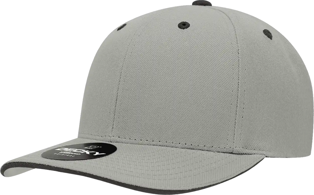 Decky 2003 Sandwich Visor Baseball Cap - Gray Black - one Size Fits Most