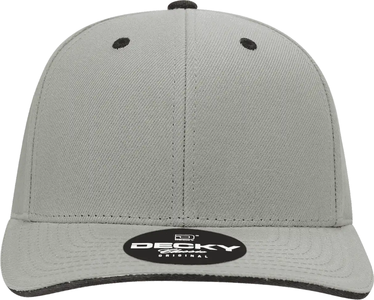 Decky 2003 Sandwich Visor Baseball Cap - Gray Black - one Size Fits Most