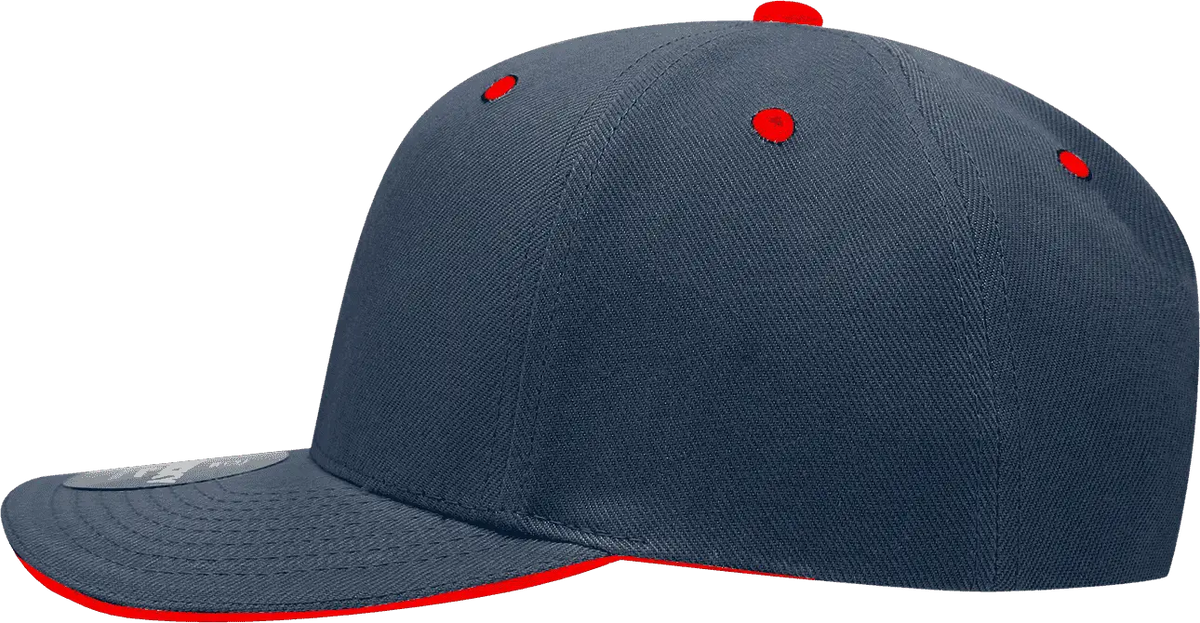 Decky 2003 Sandwich Visor Baseball Cap - Navy Red - one Size Fits Most