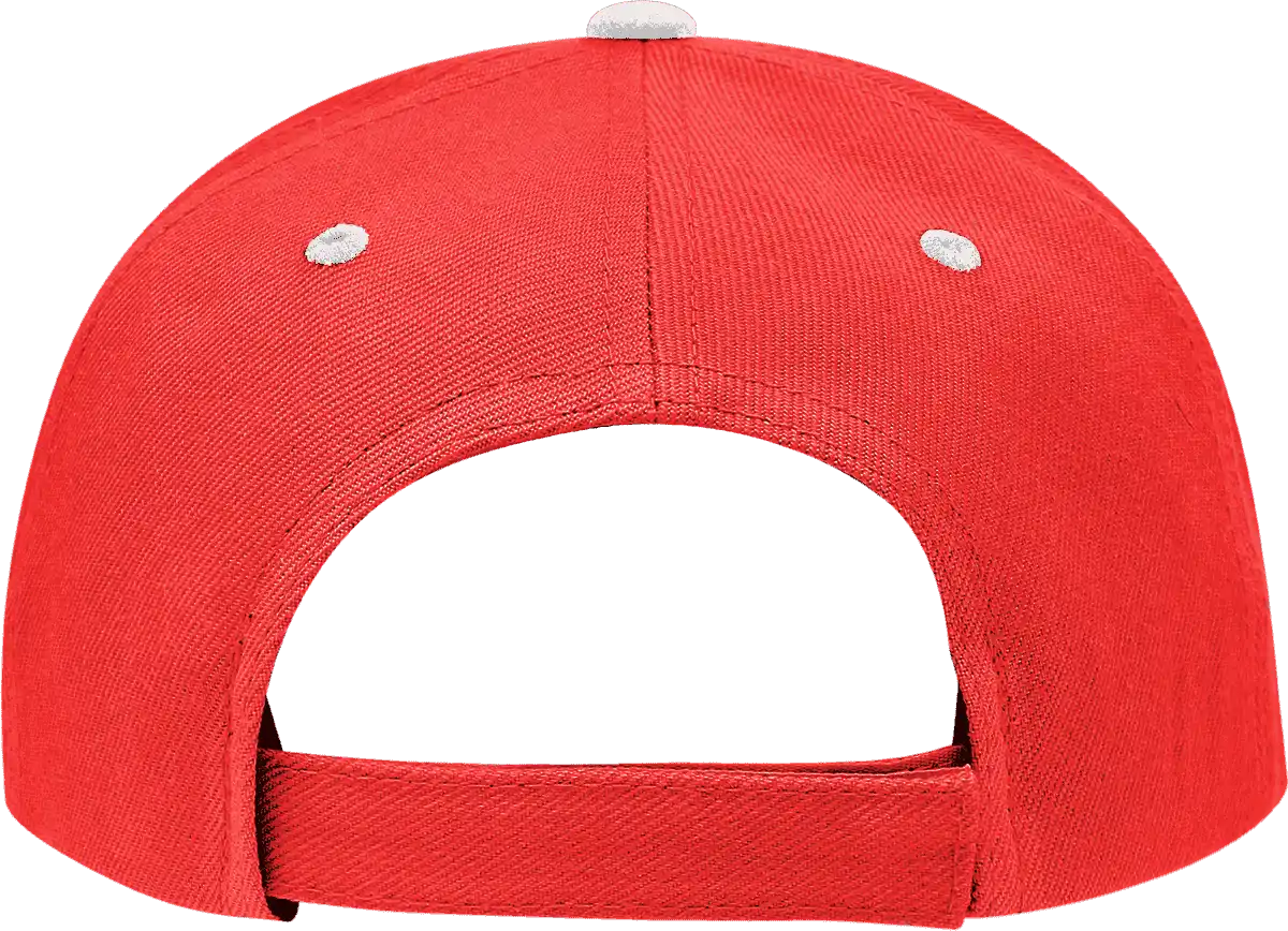 Decky 2003 Sandwich Visor Baseball Cap - Red White - one Size Fits Most