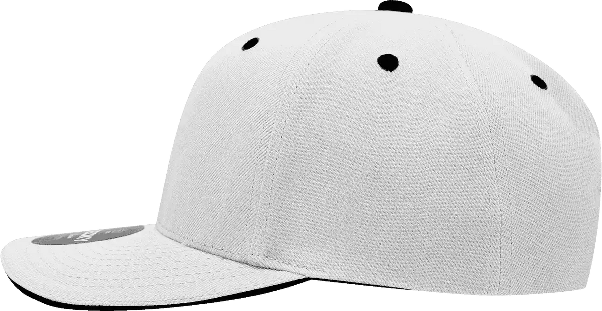 Decky 2003 Sandwich Visor Baseball Cap - White Black - one Size Fits Most