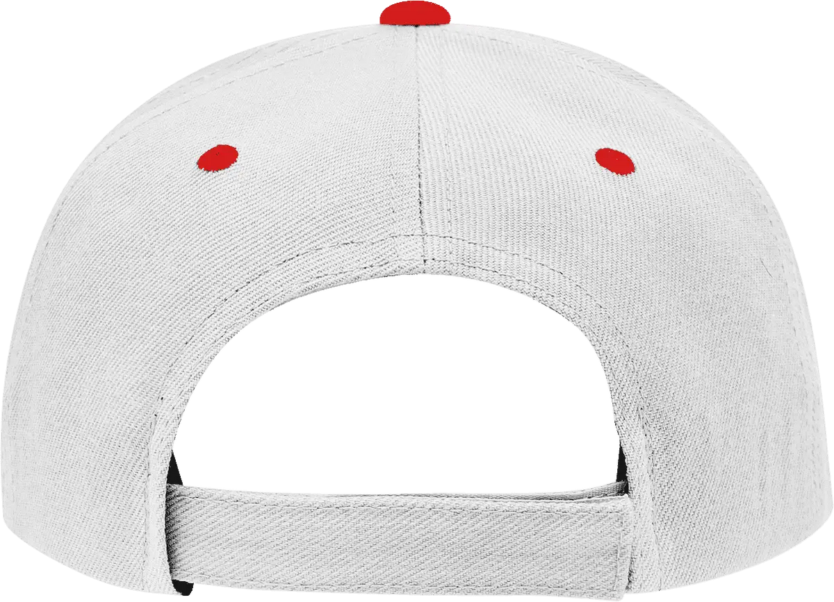 Decky 2003 Sandwich Visor Baseball Cap - White Red - one Size Fits Most