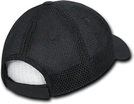 Decky 204 Low Crown Air Mesh Baseball Cap - Black - one Size Fits Most