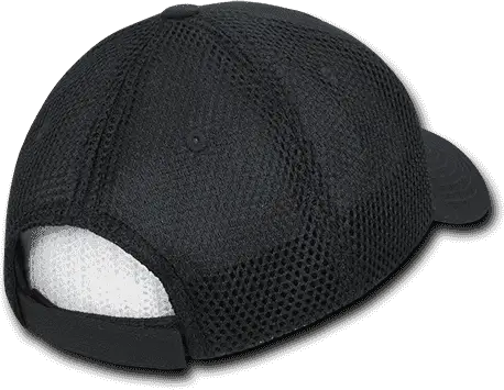 Decky 204 Low Crown Air Mesh Baseball Cap - Black - one Size Fits Most