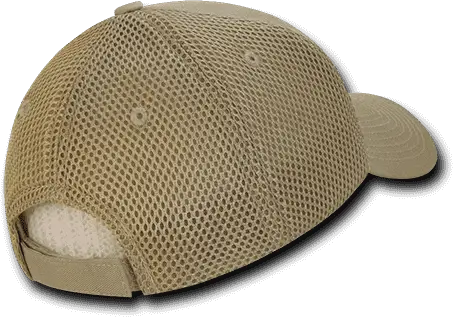 Decky 204 Low Crown Air Mesh Baseball Cap - Khaki - one Size Fits Most