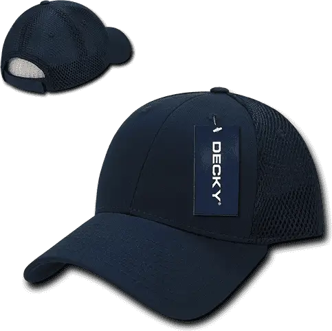 Decky 204 Low Crown Air Mesh Baseball Cap - Navy