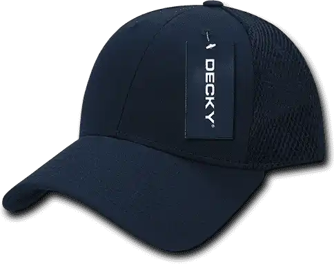 Decky 204 Low Crown Air Mesh Baseball Cap - Navy - one Size Fits Most