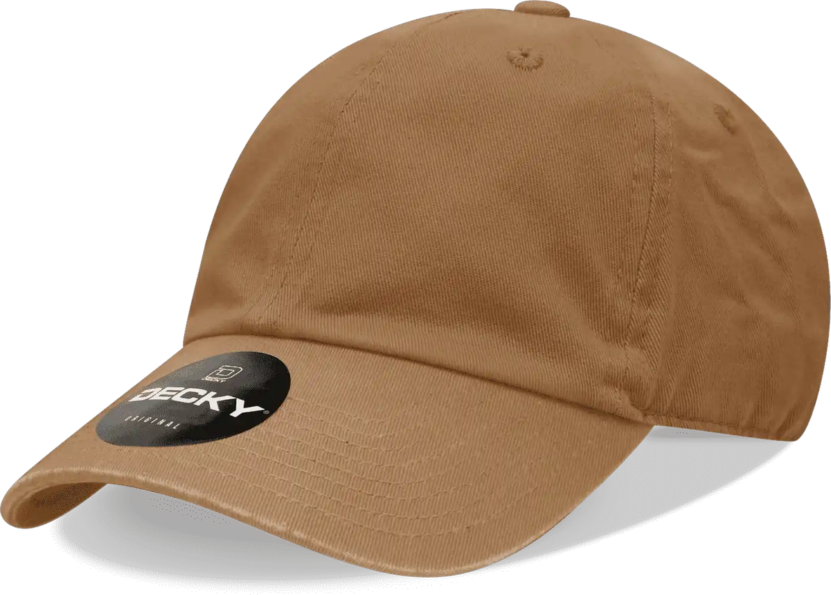 Decky 205 Relaxed Washed Cotton Cap - Coyote - Brown / one Size Fits Most