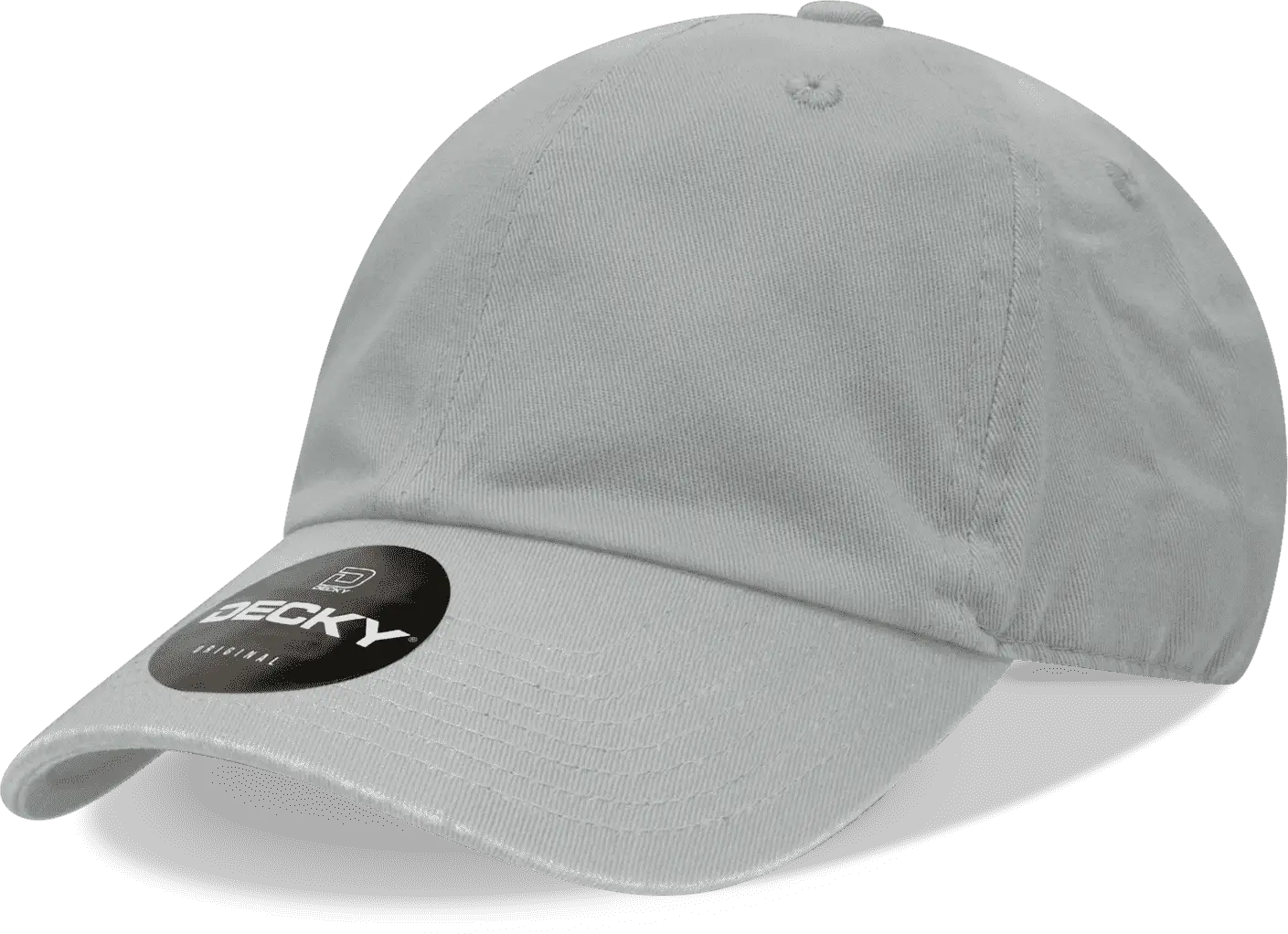 Decky 205 Relaxed Washed Cotton Cap - Gray