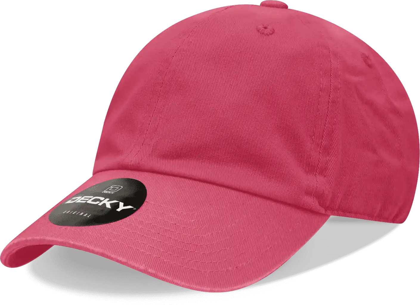 Decky 205 Relaxed Washed Cotton Cap - Hot Pink - one Size Fits Most