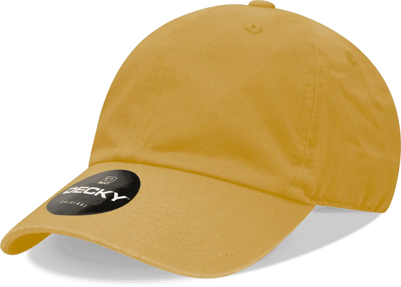 Decky 205 Relaxed Washed Cotton Cap - Mustard