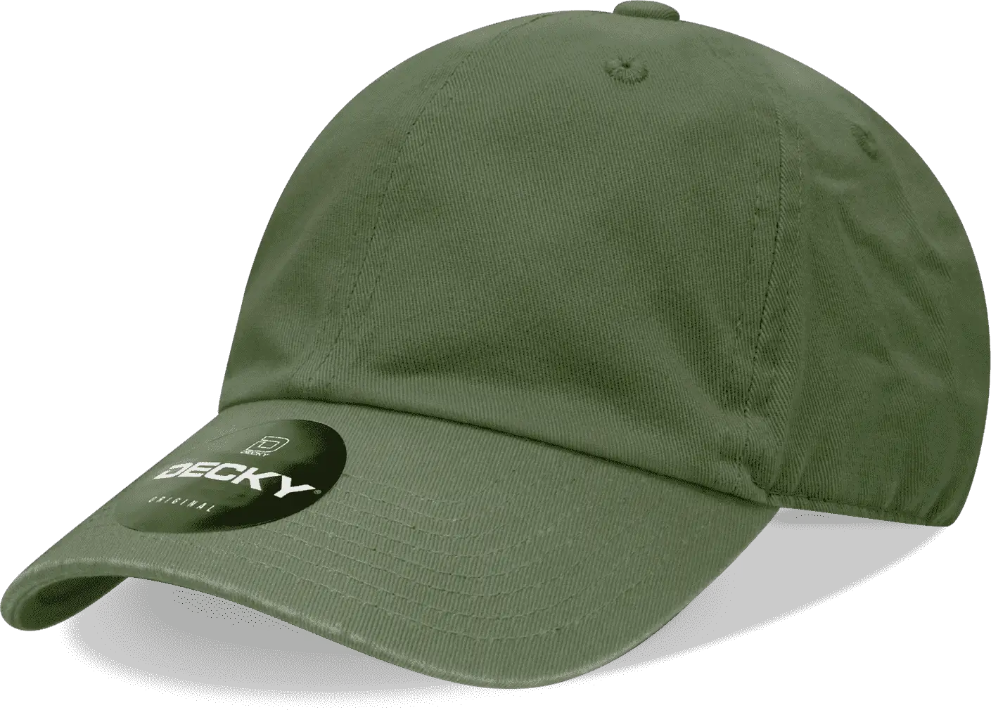 Decky 205 Relaxed Washed Cotton Cap - Olive