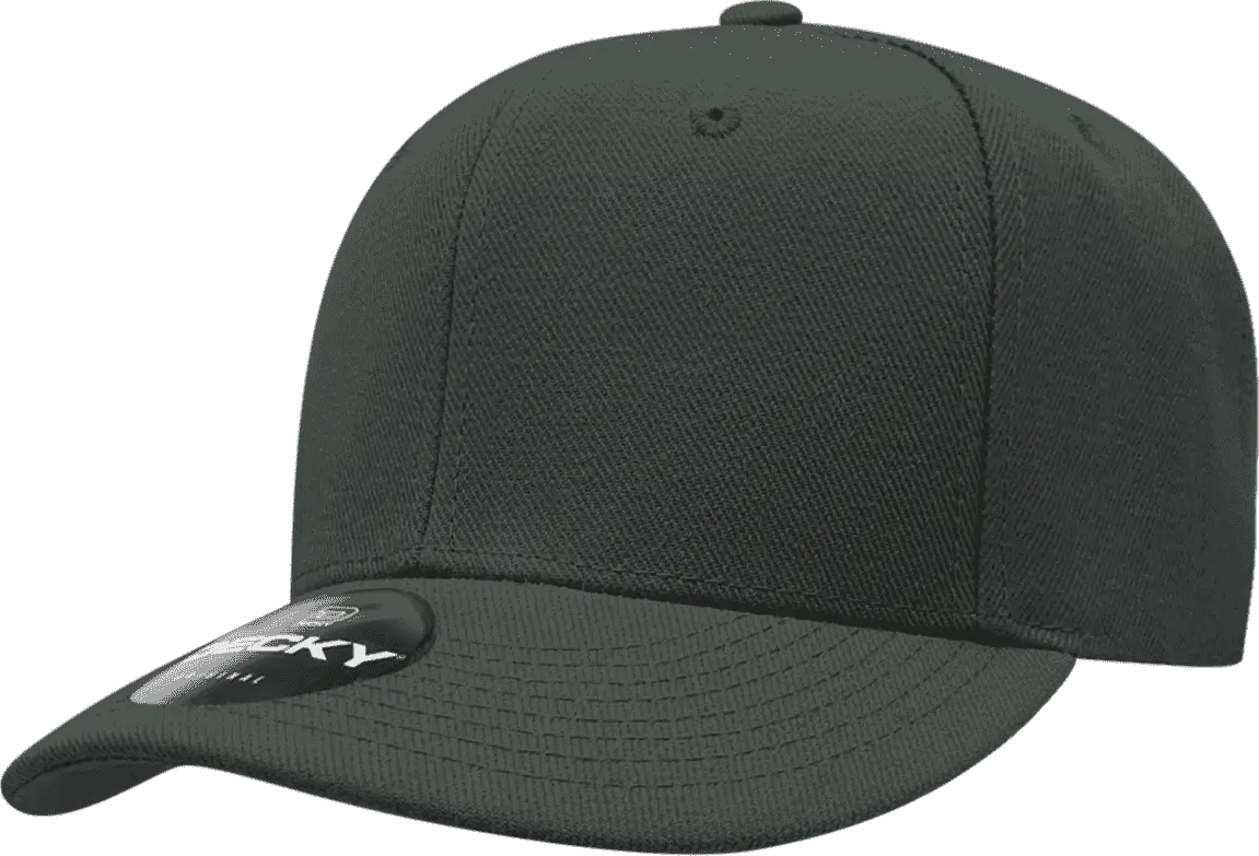 Decky 206 Low Structured Baseball Cap - Charcoal