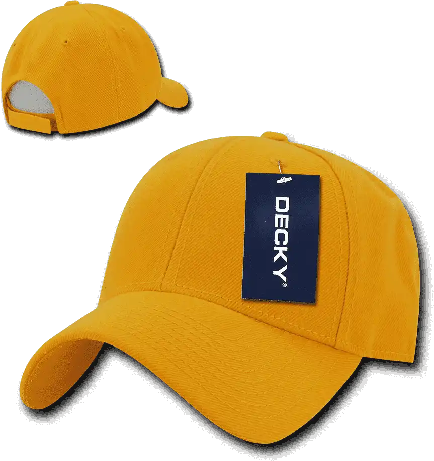 Decky 206 Low Structured Baseball Cap - Gold - one Size Fits Most