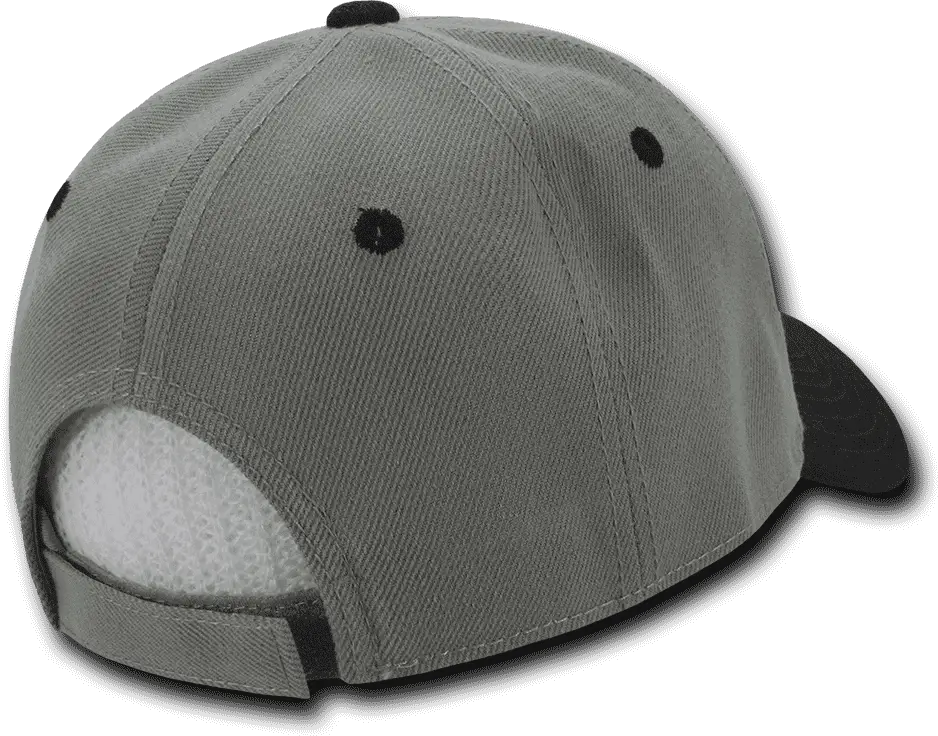 Decky 206 Low Structured Baseball Cap - Gray Black - one Size Fits Most