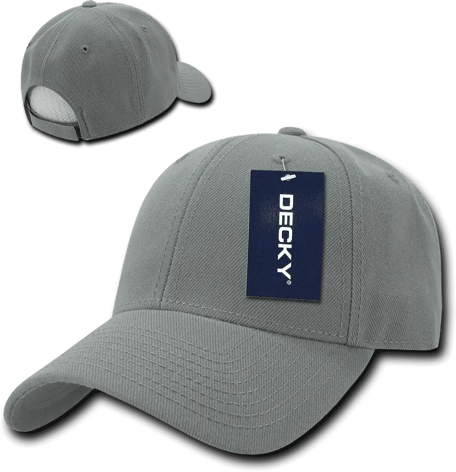 Decky 206 Low Structured Baseball Cap - Gray