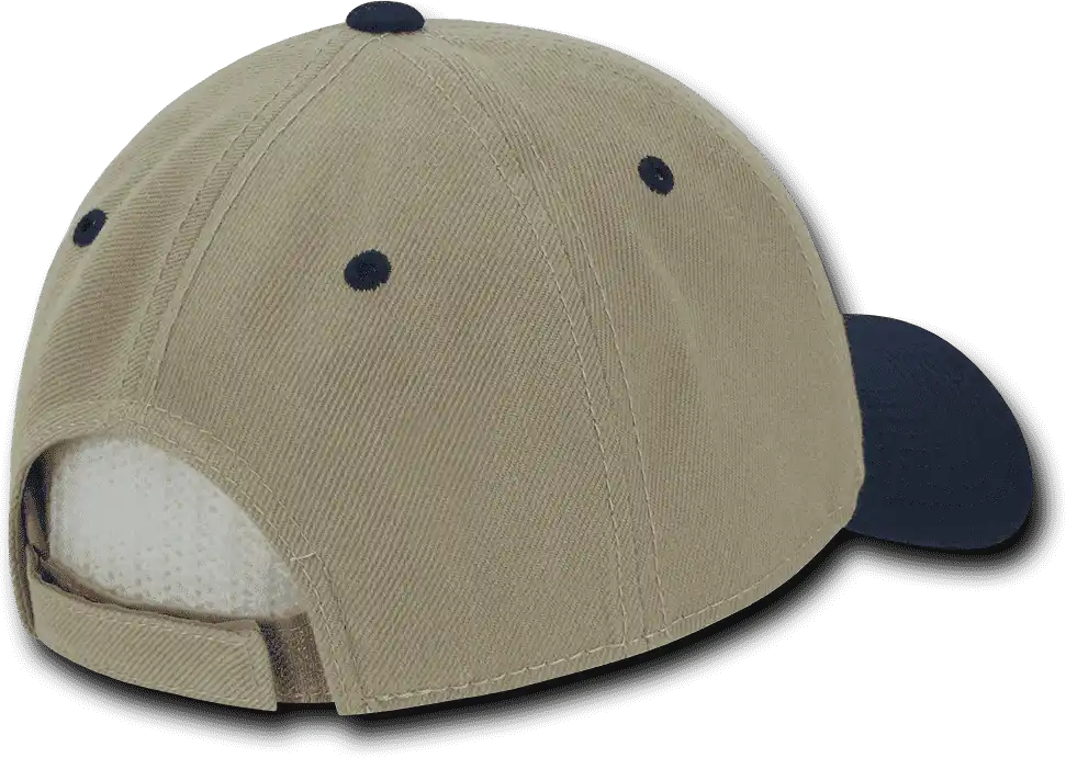 Decky 206 Low Structured Baseball Cap - Khaki Navy - one Size Fits Most