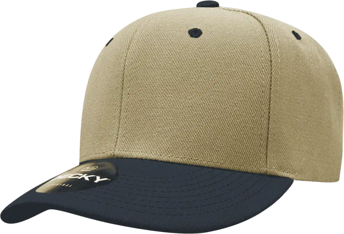 Decky 206 Low Structured Baseball Cap - Khaki Navy - one Size Fits Most